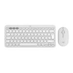 LOGITECH KEYBOARD +MOUSE COMBO PEBBLE 2/WHITE 920-012240 LOGITECH