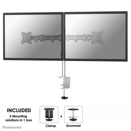 MONITOR ACC DESK MOUNT 10-27"/NM-D135DSILVER NEOMOUNTS