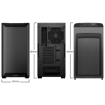 Case BE QUIET PURE BASE 501 MidiTower Not included ATX MicroATX MiniITX Colour Black BGW74 - Image 2