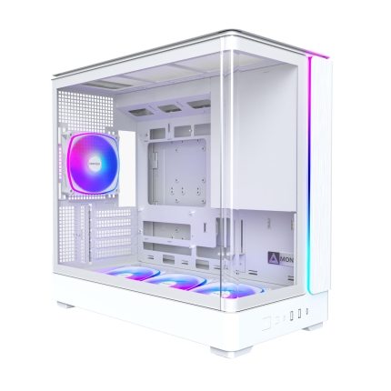 Case MONTECH micro ATX/Mini-ITX White Midi Tower PC KING 15 PRO KING15PRO(W)