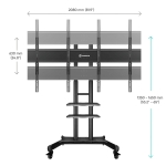 TV SET ACC DUAL VESA PANEL/ADV1881-B ONKRON - Image 4
