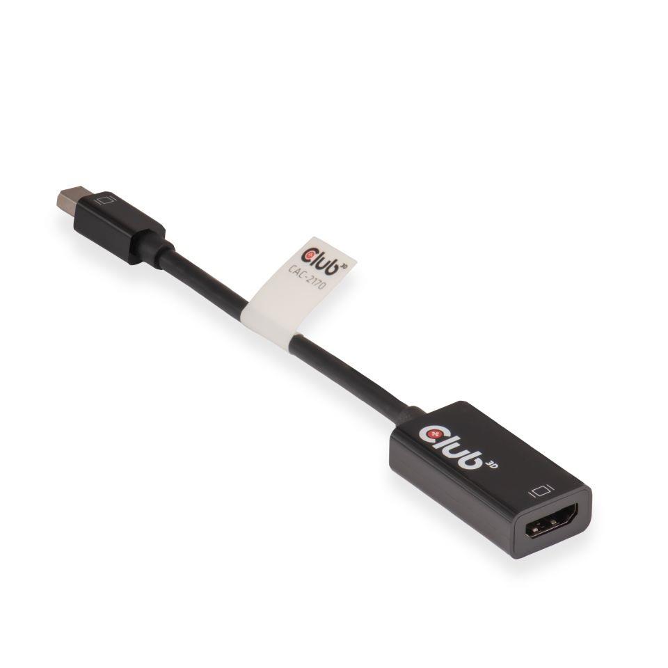 8cc8c8b2-ae6b-43b0-84f1-48a360a05aad I/O ADAPTER MINI DP TO HDMI/M/F CAC-2170 CLUB3D - Image 1