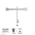 MONITOR ACC DESK MOUNT 10-27"/NM-D135DSILVER NEOMOUNTS - Image 2