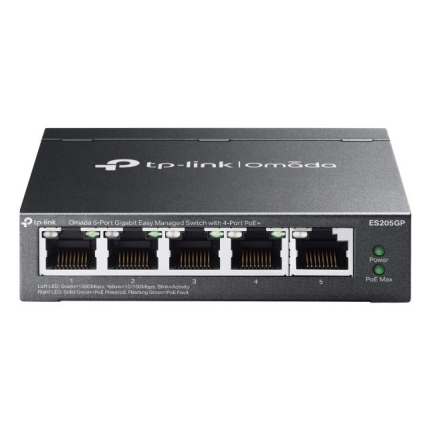TP-LINK Switch|TP-LINK|OMADA|TP-LINK OMADA ES205GP|PoE ports 4|ES205GP