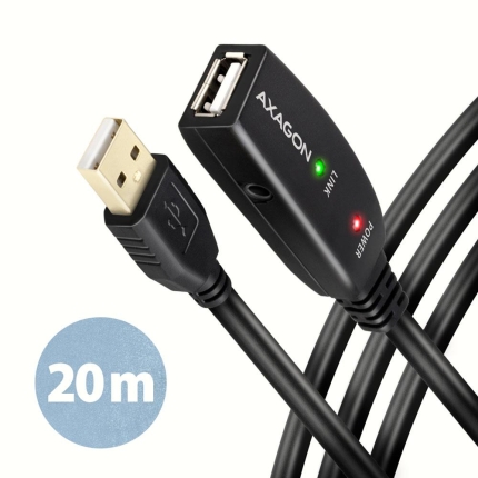 AXAGON CABLE USB2.0 A-M/A-F ACTIVE/20M ADR-220 AXAGON