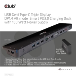 NB ACC DOCKING STATION/USB-C 100W CSV-1565 CLUB3D - Image 7