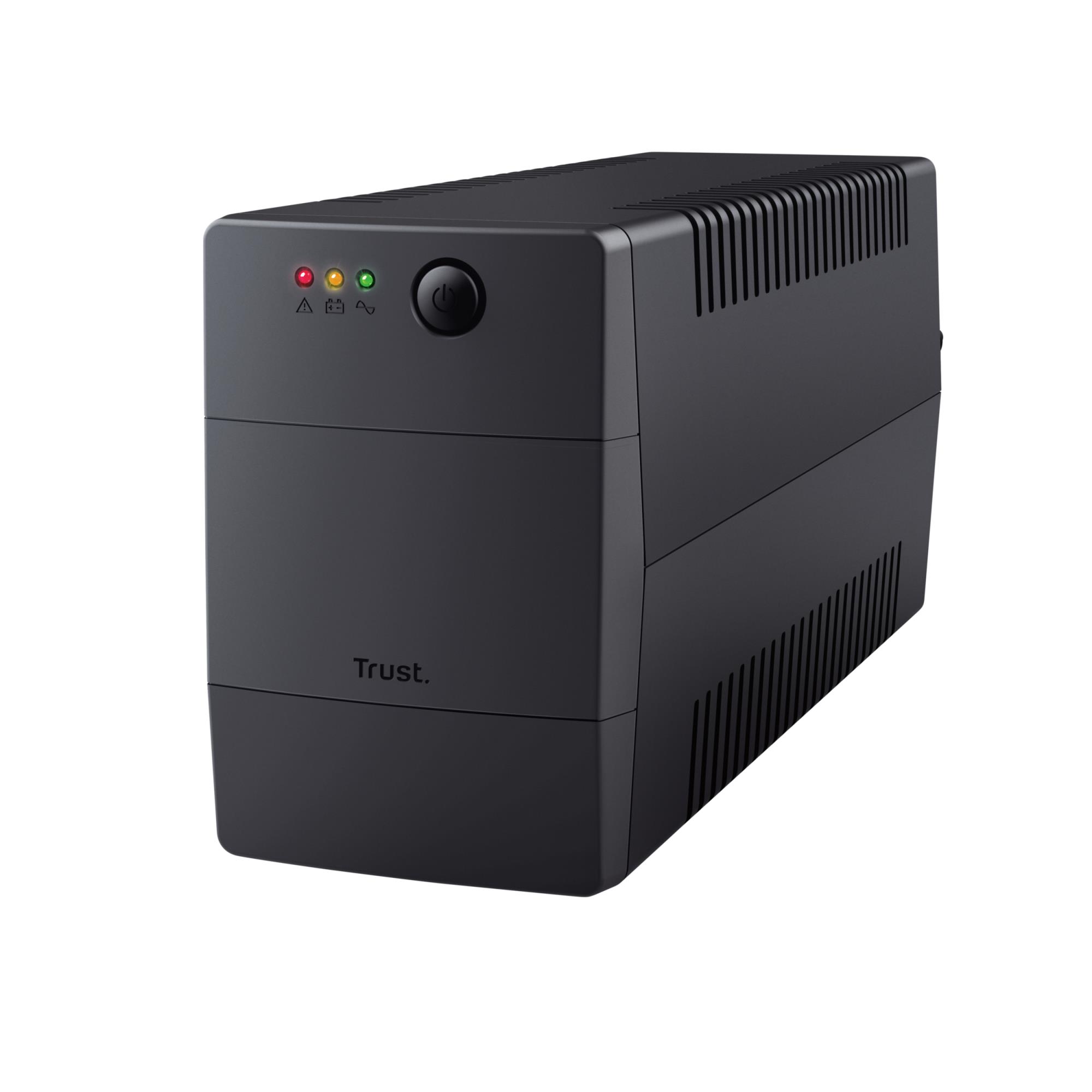 95ee1c00-c68b-4396-9d16-500ded124938 UPS TRUST 480 Watts 800 VA Wave form type Simulated sinewave Desktop/pedestal 23503 - Image 1