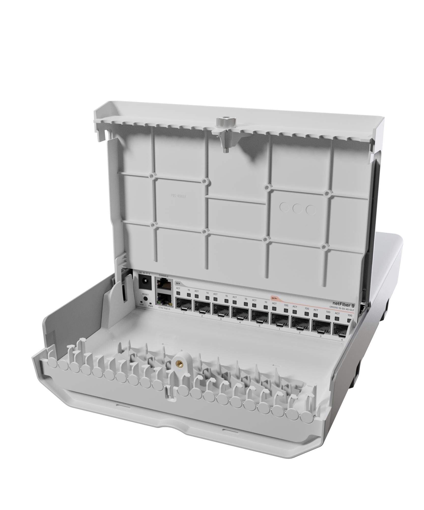 99101876-6fdd-4748-9217-51730c33b08b MIKROTIK Switch|MIKROTIK|CRS310-1G-5S-4S+OU|5xSFP|4xSFP+|PoE ports 1|CRS310-1G-5S-4S+OUT - Image 1