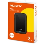 External HDD ADATA HV300 2TB USB 3.1 Colour Black AHV300-2TU31-CBK - Image 5