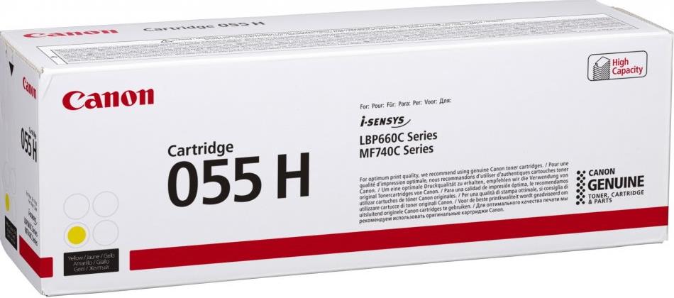 9ed3c221-7d49-4151-ad9a-2dfbbda50551 TONER YELLOW 5.9K CRG-055HY/3017C002 CANON - Image 1