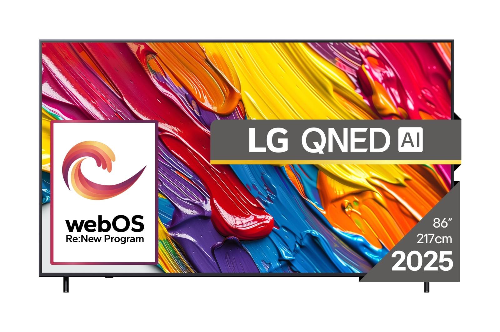 9fd04d54-c671-42f3-b82a-3bd41f509936 LG TV Set|LG|86"|4K/Smart|3840x2160|Wireless LAN|Bluetooth|webOS|Black|86QNED82A3B - Image 1