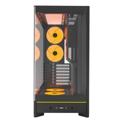 Case MONTECH HS02 PRO MidiTower Case product features Removeable HDD basket/Transparent panel Not included ATX MicroATX MiniITX Colour Black HS02PRO(B)
