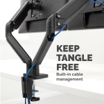 MONITOR ACC DESK MOUNT DUAL/PLATINIUM 8042501 FELLOWES - Image 5