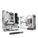 Mainboard ASROCK AMD B850 SAM5 Micro-ATX Memory DDR5 Memory slots 4 4xPCI-Express 4.0 4x	 1xPCI-Express 5.0 16x 1xM.2 1xHDMI 1xDisplayPort 1xAudio-In 1xAudio-Out 1xMicrophone 4xUSB 2.0 3xUSB 3.2 1xUSB-C 1xRJ45 B850MSTEELLEGENDWIFI