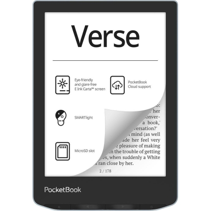 E-Reader POCKETBOOK Verse 6" 1024x758 1xUSB-C Micro SD Wireless LAN Blue PB629-2-WW