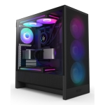 Case NZXT H5 FLOW RGB 2024 MidiTower Case product features Transparent panel Not included ATX EATX MicroATX MiniITX Colour Black CC-H52FB-R1