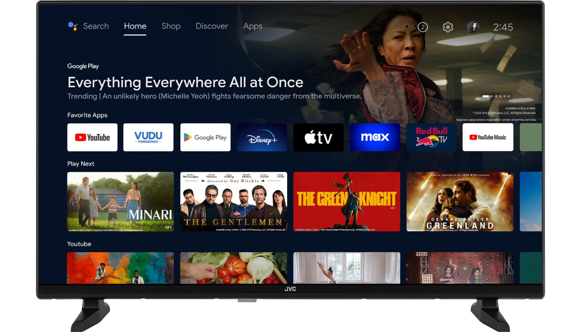 a76a9ccf-2052-4050-b044-5cd82b5b5a0b TV Set JVC 32" Smart/HD 1366x768 Wireless LAN Bluetooth Android TV LT-32VAH3300 - Image 1