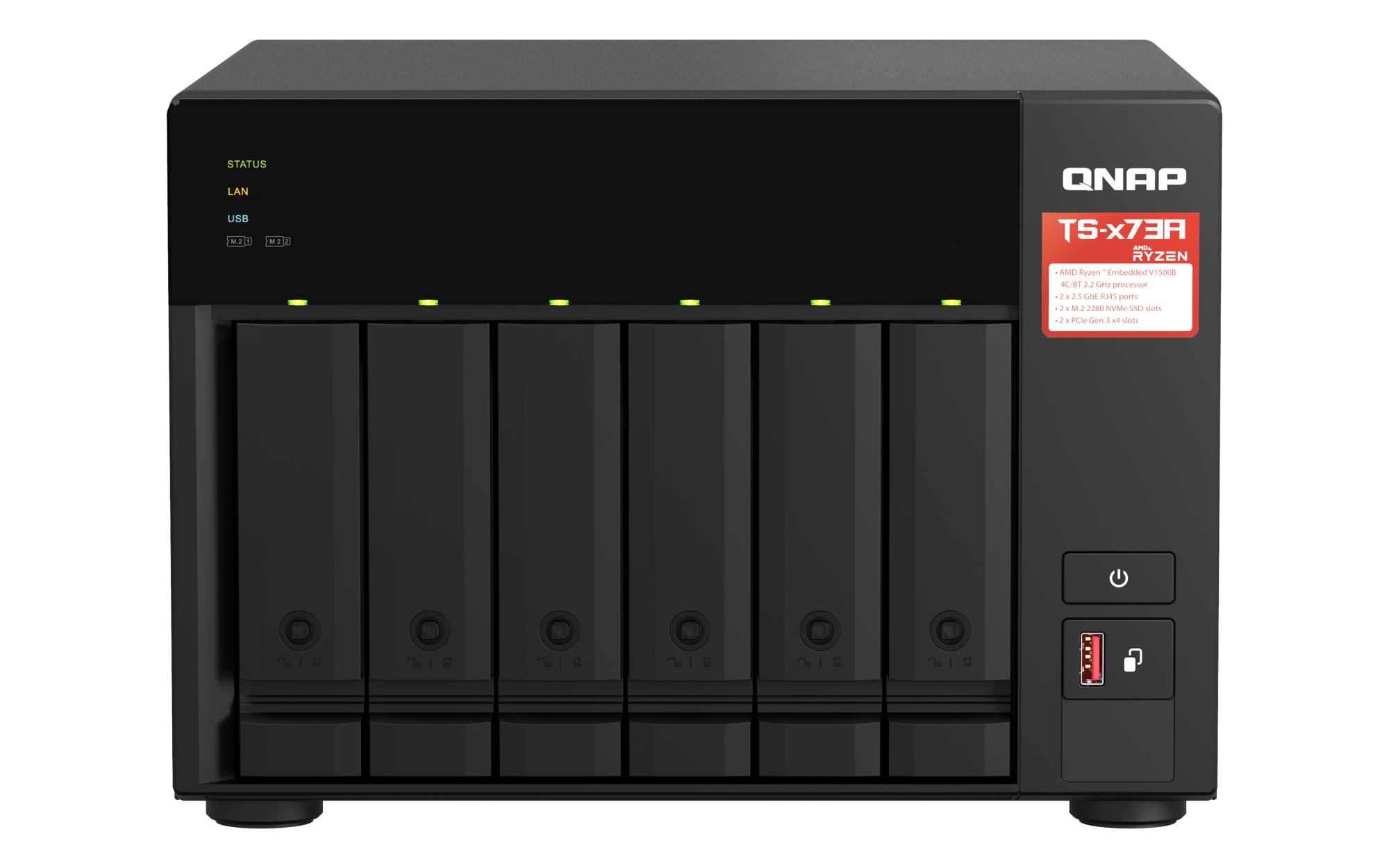 aa3e343f-2b91-4725-a5cd-94ba14dafeab QNAP NAS STORAGE TOWER 6BAY 8GB/TS-673A-8G QNAP - Image 1