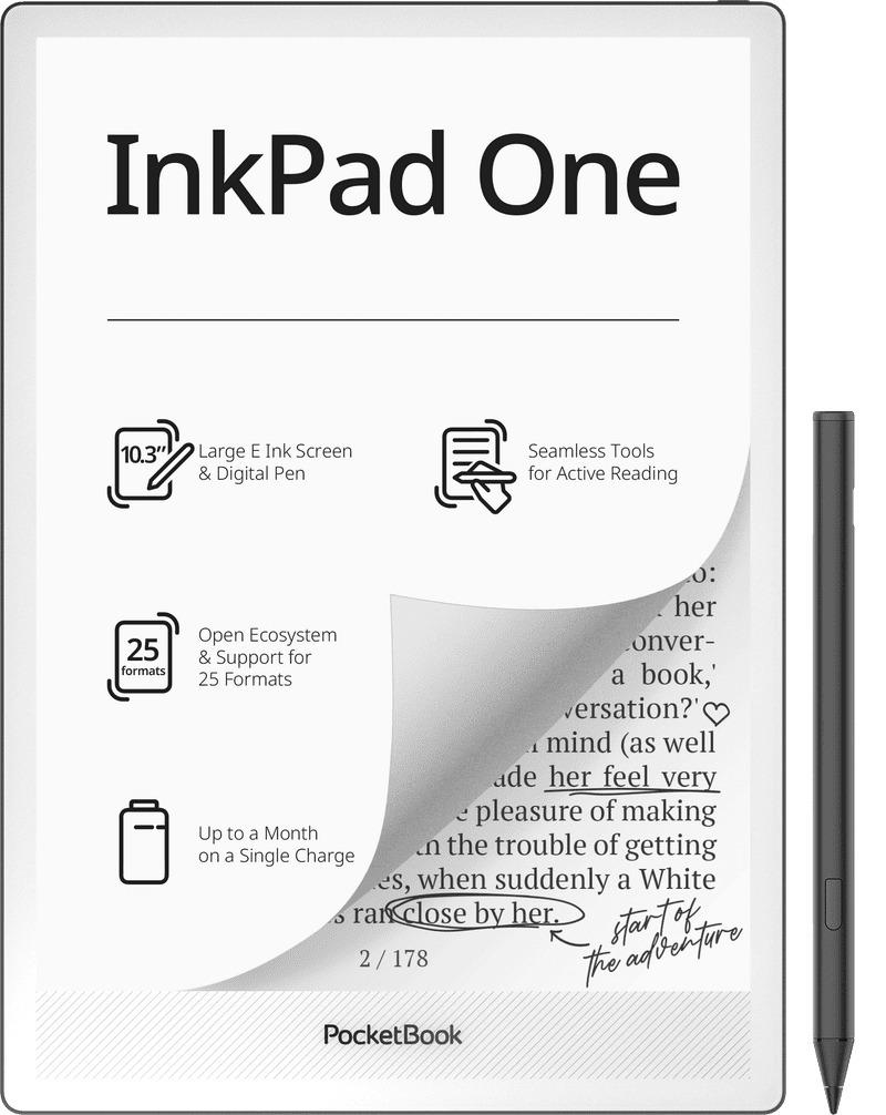 aa90ec7c-b3d9-4335-bae6-e8eaff45cc65 POCKETBOOK E-Reader|POCKETBOOK|InkPad One|PB1030-8-WW - Image 1