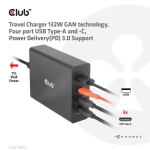 MOBILE TRAVEL CHARGER USB-C/132W GAN CAC-1906 CLUB3D - Image 13