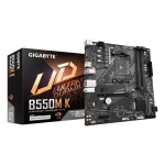 Mainboard GIGABYTE AMD B550 SAM4 Micro-ATX Memory DDR4 Memory slots 4 1xPCI-Express 3.0 1x 1xPCI-Express 4.0 16x 2xM.2 1xHDMI 1xDisplayPort 2xAudio-In 1xAudio-Out 4xUSB 2.0 4xUSB 3.2 1xPS/2 1xRJ45 B550MK