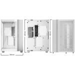 Case BE QUIET LIGHT BASE 600 DX Tower Case product features Transparent panel ATX MicroATX MiniITX Colour White BGW66 - Image 2
