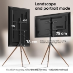 TV SET ACC FLOOR STAND /32-65"/BLACK TS1220-B ONKRON - Image 5