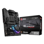 Mainboard MSI AMD B550 SAM4 ATX 2xPCI-Express 3.0 1x 1xPCI-Express 3.0 4x 2xM.2 1xPCI-Express 4.0 1x Memory DDR4 Memory slots 4 1xHDMI 1xDisplayPort 2xAudio-In 3xAudio-Out 4xUSB 2.0 1xUSB type C 3xUSB 3.2 1xPS/2 1xOptical S/PDIF 1xRJ45 MPGB550GAMINGPLUS