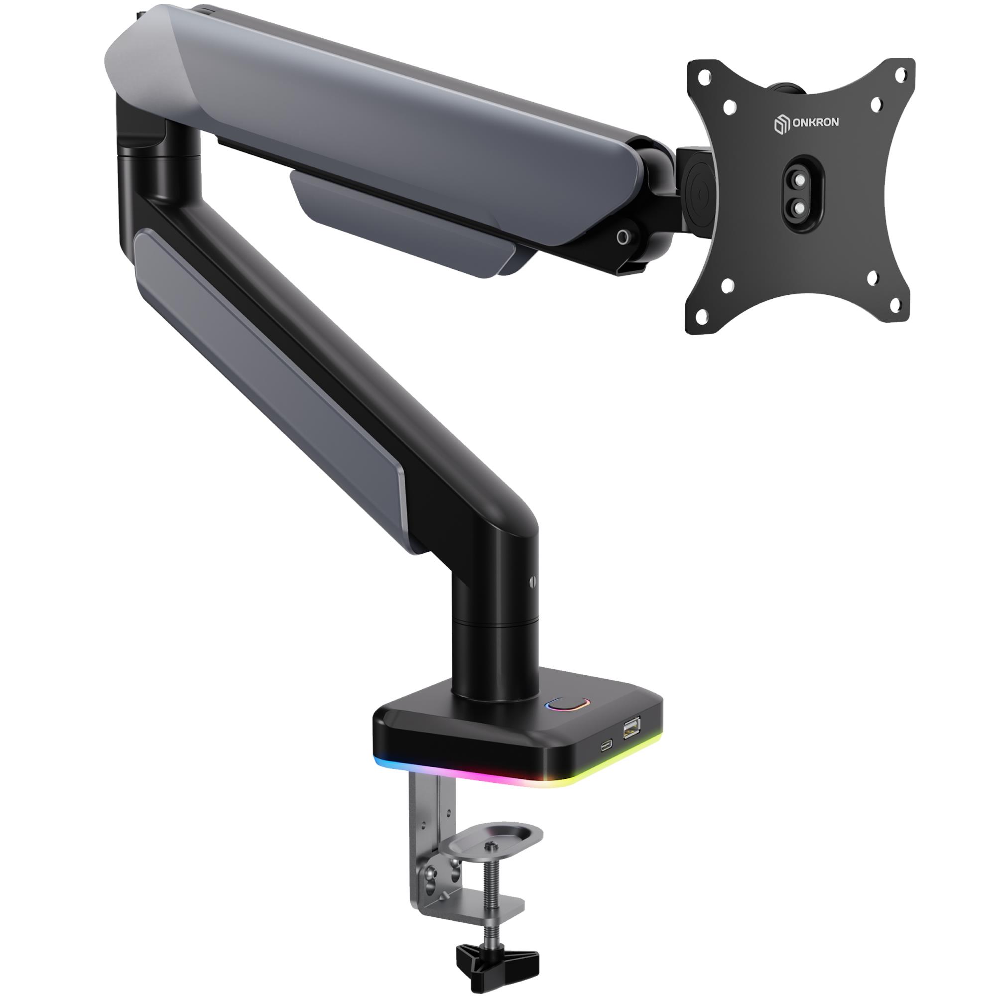 b0a2d73a-02a5-47fd-bc13-758ddc826395 MONITOR ACC DESK MOUNT/15-42" BLK/WHT G110-BW ONKRON - Image 1