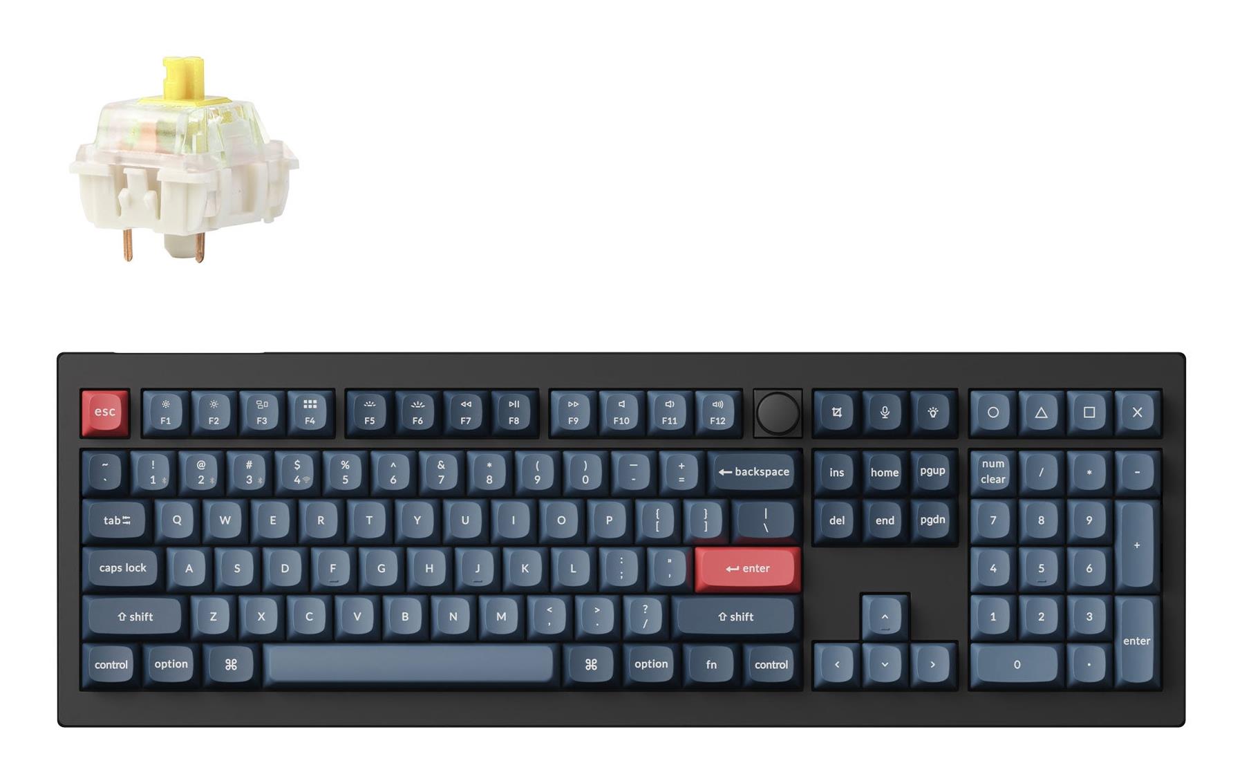 b1b3e691-00db-4c6f-8cfc-2fbc06aba415 KEYBOARD WRL V6 MAX/CARBON BLACK V6M-D4 KEYCHRON - Image 1