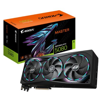 GIGABYTE Graphics Card|GIGABYTE|NVIDIA GeForce RTX 5080|16 GB|GDDR7|256 bit|PCIE 5.0 16x|GPU 2617 MHz|Dual Slot Fansink|1xHDMI|3xDisplayPort|GV-N5080AORUSM-16GD1.0