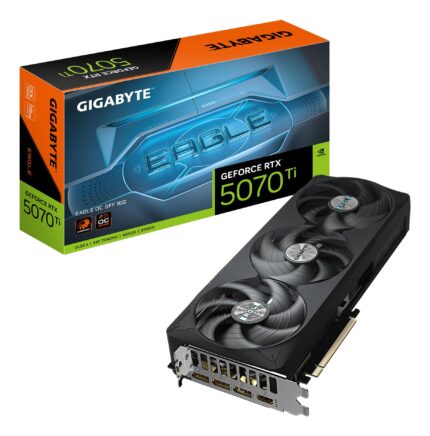 GIGABYTE Graphics Card|GIGABYTE|NVIDIA GeForce RTX 5070 Ti|16 GB|GDDR7|256 bit|PCIE 5.0 16x|Triple slot Fansink|1xHDMI|3xDisplayPort|GV-N507TEAGLEOC-16GD1.0