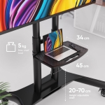 TV SET ACC MOBILE STAND/40-70"/BLACK TS1551-B ONKRON - Image 7