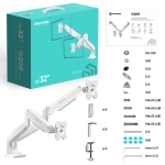 MONITOR ACC DESK MOUNT/13-32" WHITE G200-W ONKRON - Image 13