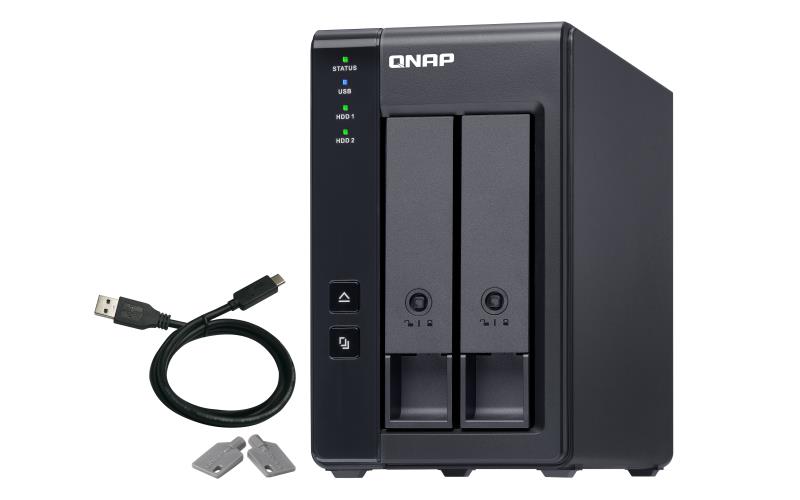 bdbc34a9-e1c8-4f6d-8300-77e790aaa06e QNAP DAS ENCLOSURE 2BAY USB-C/TR-002 QNAP - Image 1