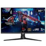 ASUS LCD Monitor|ASUS|32"|Gaming/4K|Panel IPS|3840x2160|16:9|160Hz|Matte|1 ms|Swivel|Height adjustable|Tilt|Colour Black|90LM08B0-B01170