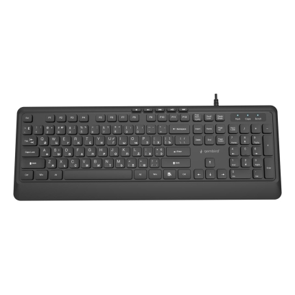 GEMBIRD KEYBOARD MULTIMEDIA USB CYRILL/BLACK KB-MCH-05-CYRL GEMBIRD