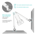 MONITOR ACC DESK MOUNT/13-32" WHITE G200-W ONKRON - Image 9