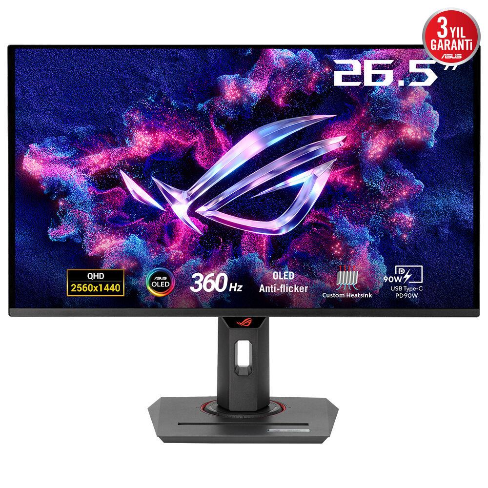 c140d051-71bd-4fea-81a9-06596fe319df ASUS LCD Monitor|ASUS|ROG Strix OLED XG27ACDNG|26.5"|Gaming|Panel QD-OLED|2560x1440|16:9|360 Hz|0.03 ms|Swivel|Pivot|Height adjustable|90LM0AN0-B01970 - Image 1