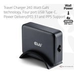 MOBILE CHARGER 4PORT/GAN 240W CAC-1918 CLUB3D - Image 4
