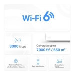 Wireless Router MERCUSYS Wireless Router 3-pack 3000 Mbps Mesh 3x10/100/1000M HALOH80X(3-PACK) - Image 5