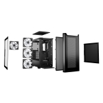 Case BE QUIET PURE BASE 501 DX MidiTower Case product features Transparent panel Not included ATX MicroATX MiniITX Colour Black BGW76 - Image 4