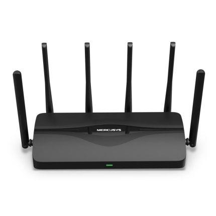 Wireless Router MERCUSYS Router IEEE 802.11a/b/g IEEE 802.11n IEEE 802.11ac IEEE 802.11ax 3x2.5GbE LAN  WAN ports 1 Number of antennas 6 MR47BE