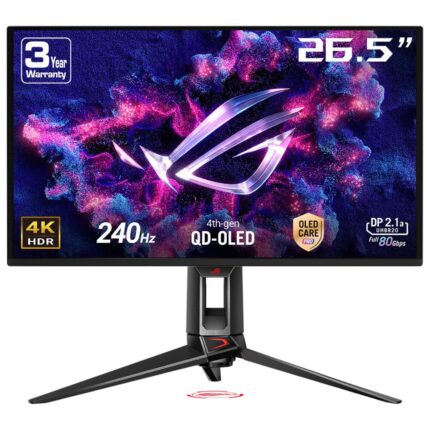 ASUS Monitor|ASUS|26.5 "|3840 x 2160 pixels|4K Ultra HD|Native aspect ratio 16:9|QD-OLED|Flat|90LM0B30-B01971