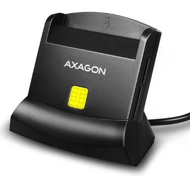cc6502a0-6650-4765-97f8-4be90bb29d5b AXAGON CARD READER STAND SMARTCARD/USB2.0 CRE-SM2 AXAGON - Image 1