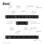 NB ACC DOCKING STATION 14IN1/USB-C 150W CSV-2540 CLUB3D - Image 5