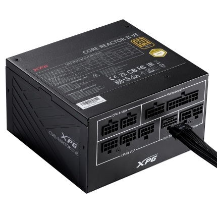 Power Supply ADATA XPG CORE REACTOR II VE 850 Watts Efficiency 80 PLUS GOLD COREREACTORIIVE850G-BKCEU