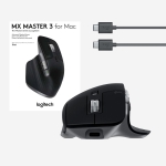 MOUSE USB LASER WRL MX MASTER3/SPACE GREY 910-005696 LOGITECH - Image 9