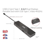 NB ACC DOCKING STATION 6IN1/USB-C 100W CSV-1584 CLUB3D - Image 10