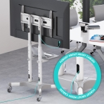 TV SET ACC MOBILE STAND/32-65"/WHITE TS1351-W ONKRON - Image 7
